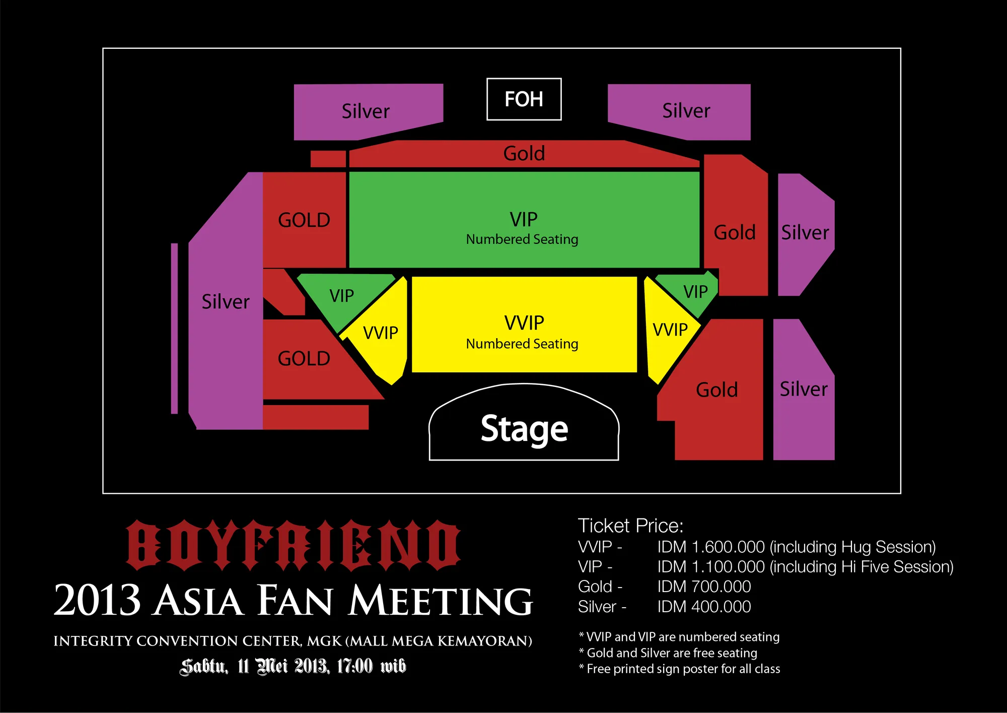 Layout panggung Boyfriend di Indonesia ©press release