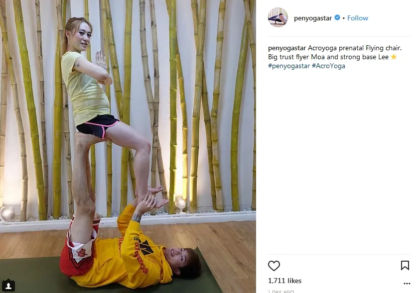 Lee dan Moa baru menikah 3 Desember lalu @instagram/penyogastar