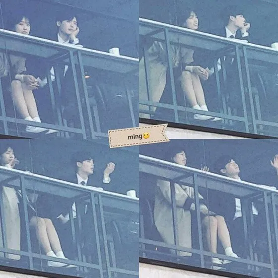 Suzy dan Lee Jong Suk saat syuting di sebuah cafe © via allkpop.com