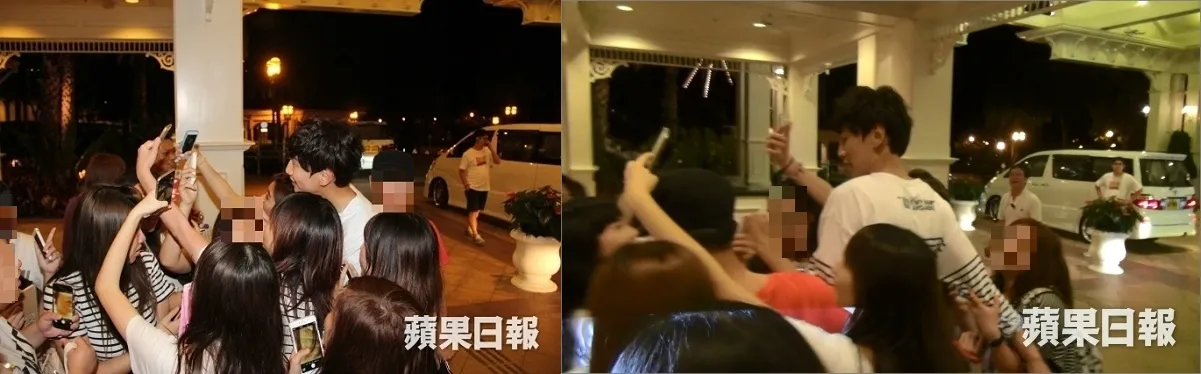 Lee Kwang Soo dikerumuni fans di luar hotel © Koreaboo.com