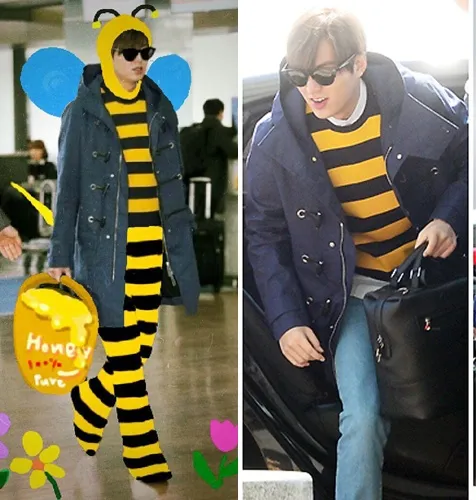 Lee Min Ho saat berada di Incheon Airport sebelum berangkat ke Paris. foto: istimewa