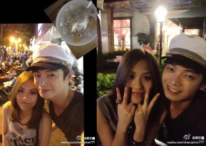 Calvin Chen mengunggah foto kedekatan mereka di Weibo. ©weibo/chencalvin777