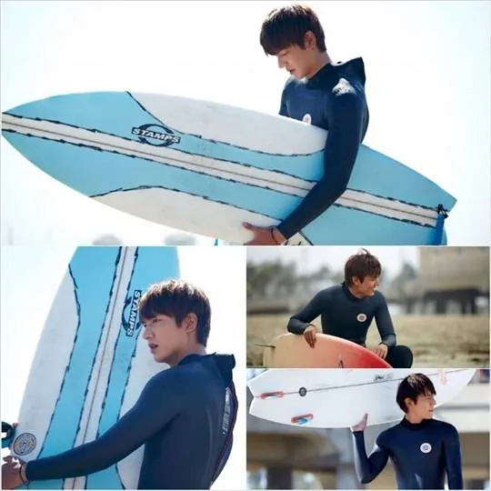 Lee Min Ho surfing di 'The Heirs' @allkpop