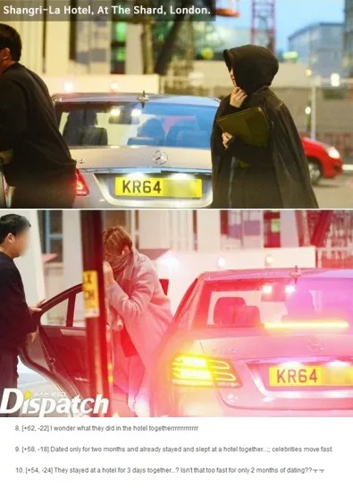 Lee Min Ho dan Suzy di hotel. Komentar netizen Korea © Dispatch - NetizenBuzz