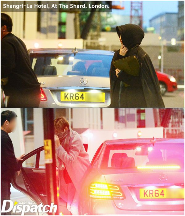 Lee Min Ho dan Suzy saat ketahuan kencan di London. @dispatch.co.kr