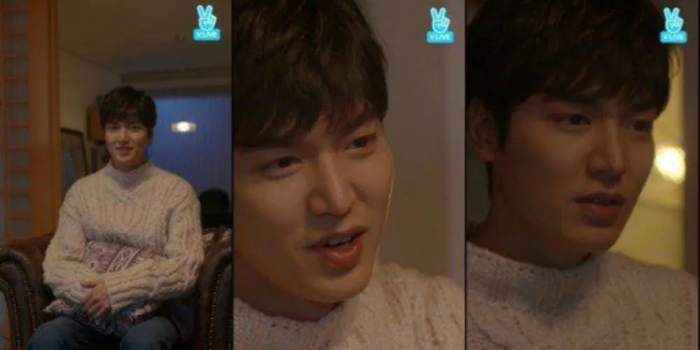 Lee Min Ho dalam siaran V Live memamerkan kedekatannya dengan Jun Ji Hyun. ©allkpop.com