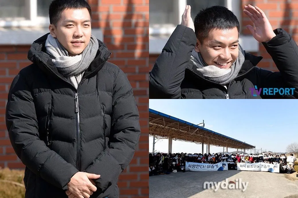 Suasana keberangkatan Lee Seung Gi wajib militer. ©istimewa