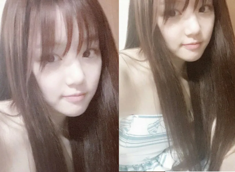 Foto Lee Yoo Bi yang dikira tak pakai busana karena hanya tampak bagian atas. koreaboo.com