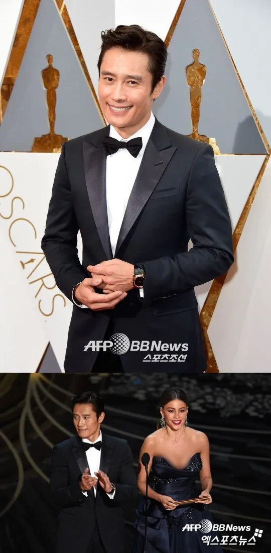 Penampilan Lee Byung Hun di Oscars 2016. © credit as tagged