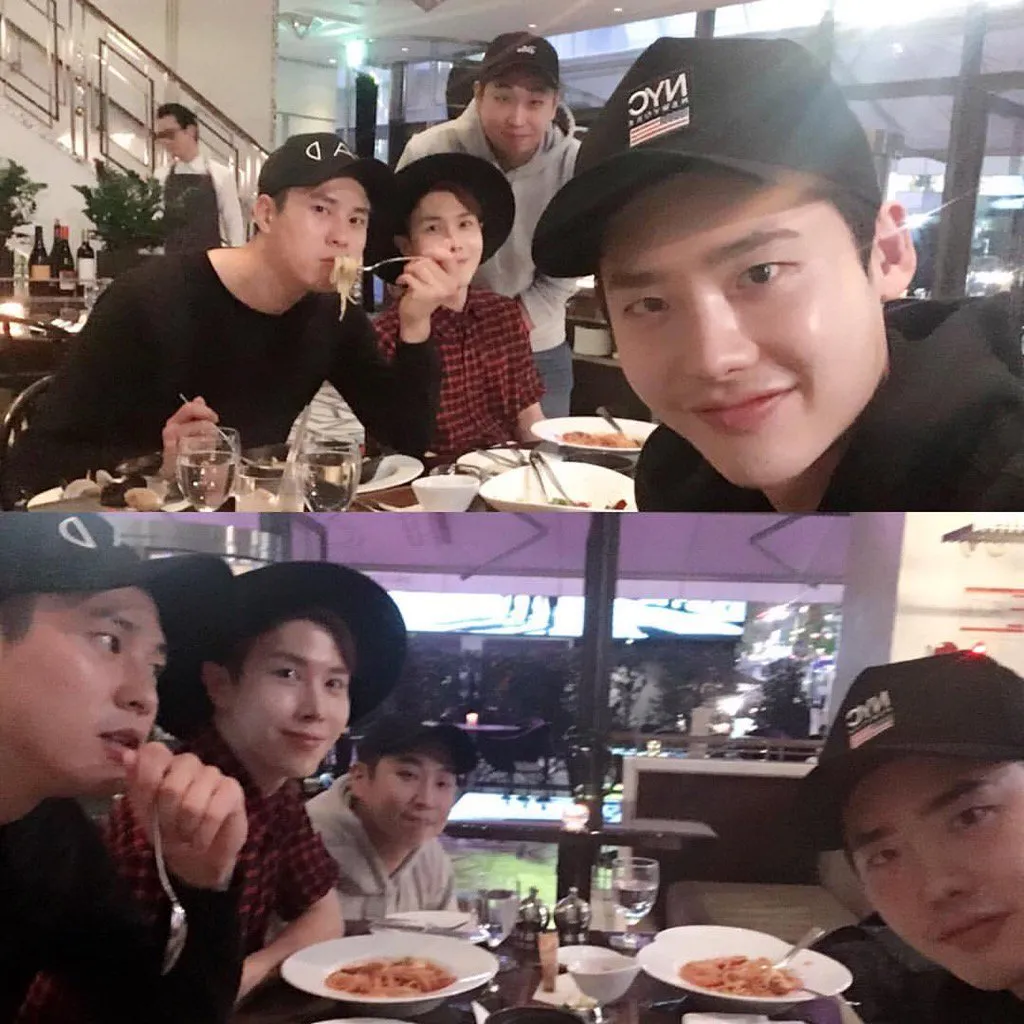 Lee Jong Suk saat berkumpul dengan para sahabat. Instagram/jongsuk0206