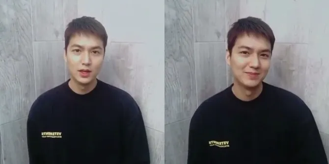 Lee Min Ho saat ucapkan selamat untuk Cheongdam Blow Shop © instagram.com/blow_cheongdam