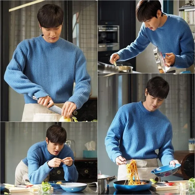 Heo Joon Jae terlihat bahagia saat bikin pasta © SBS