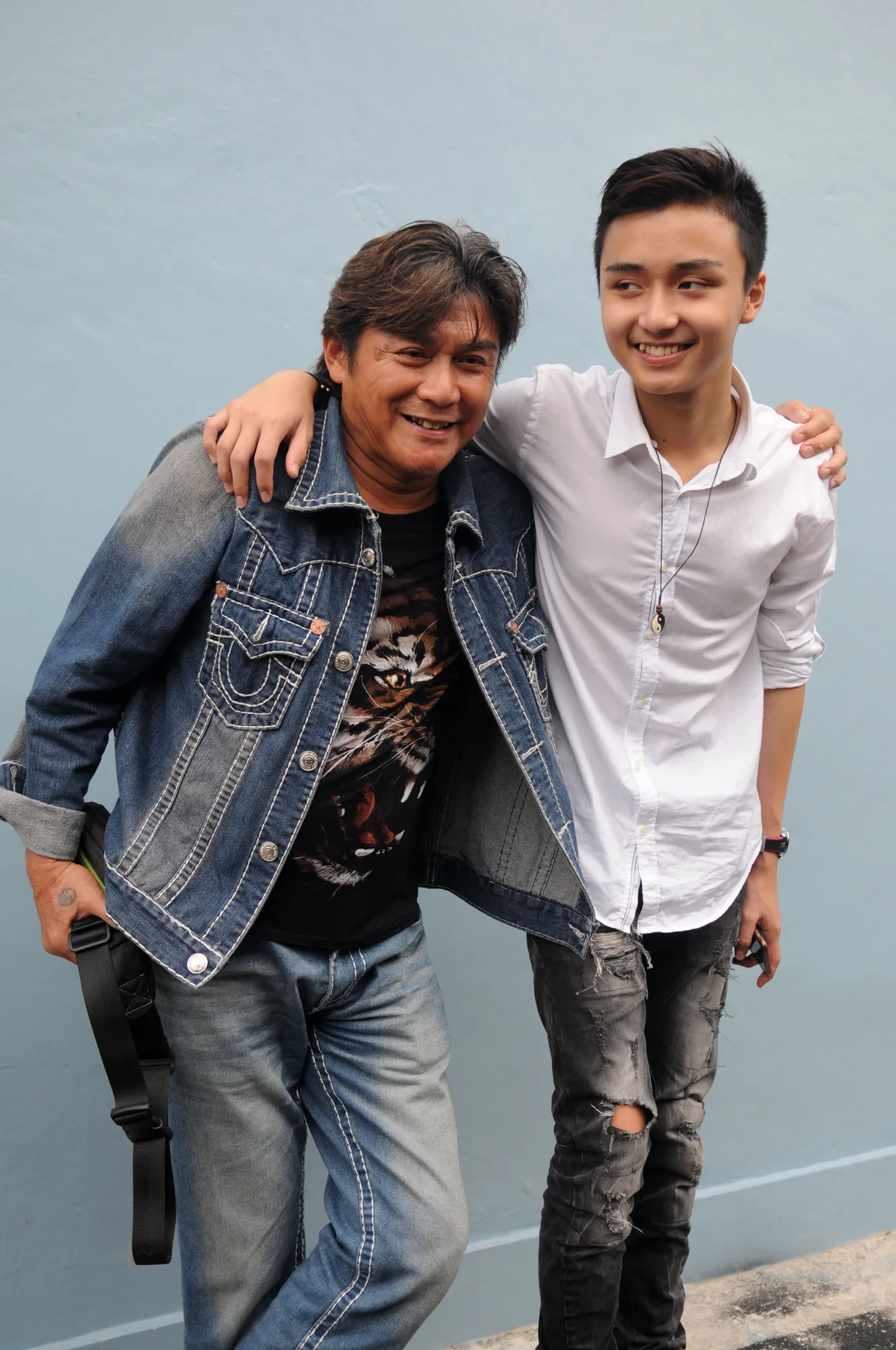 Meski Willy - Betharia sudah cerai, Leon tetap kompak dengan ayahnya © KapanLagi.com®/Bayu Herdianto