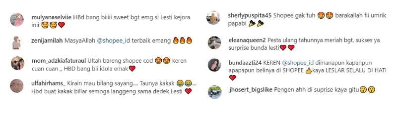 Komentar netizen di kolom komentar Instagram @lambe_turah