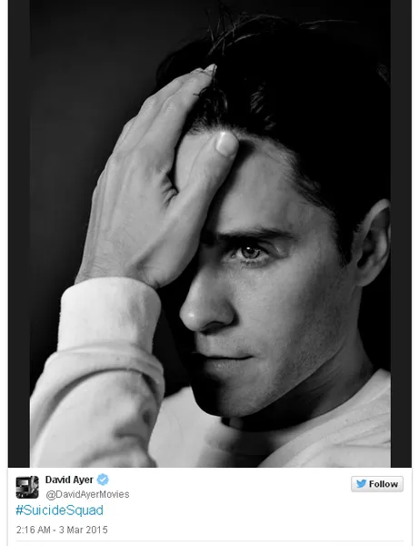 Wajah baru Jared Leto/©twitter.com/davidayer
