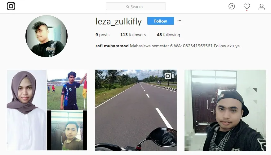 Akun haters Denada membuka diri / Credit: Instagram - Leza_Zulkifly