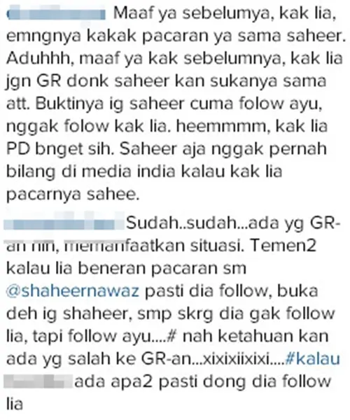 Netizen akhirnya ikut berkomentar pedas untuk kesekian kalinya © Instagram.com/lia_triomacan