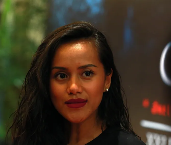Lia Waode tidak merasa kapok bermain film horor © KapanLagi.com/Muhammad Akrom Sukarya