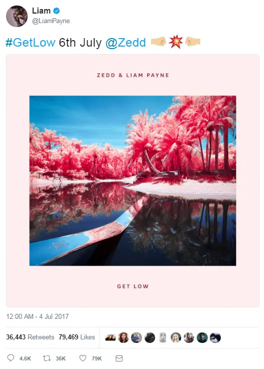 Liam Payne bersiap untuk merilis single barunya, 'Get Low' © twitter.com/LiamPayne