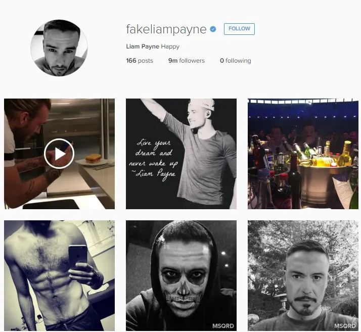 Liam putuskan ganti avatar © instagram.com/fakeliampayne