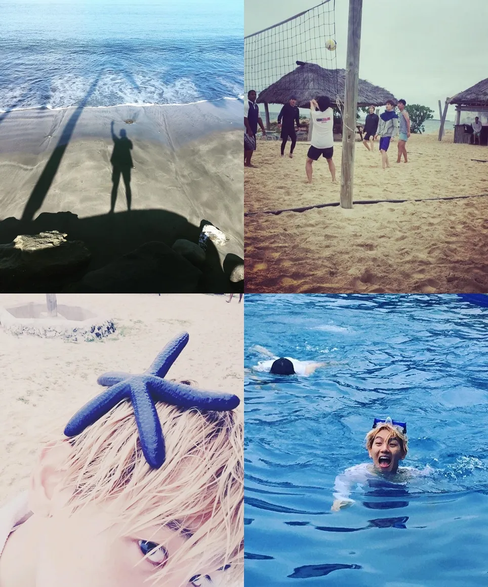 Momen seru Baekhyun liburan di Fiji. ©instagram/baekhyunee_exo