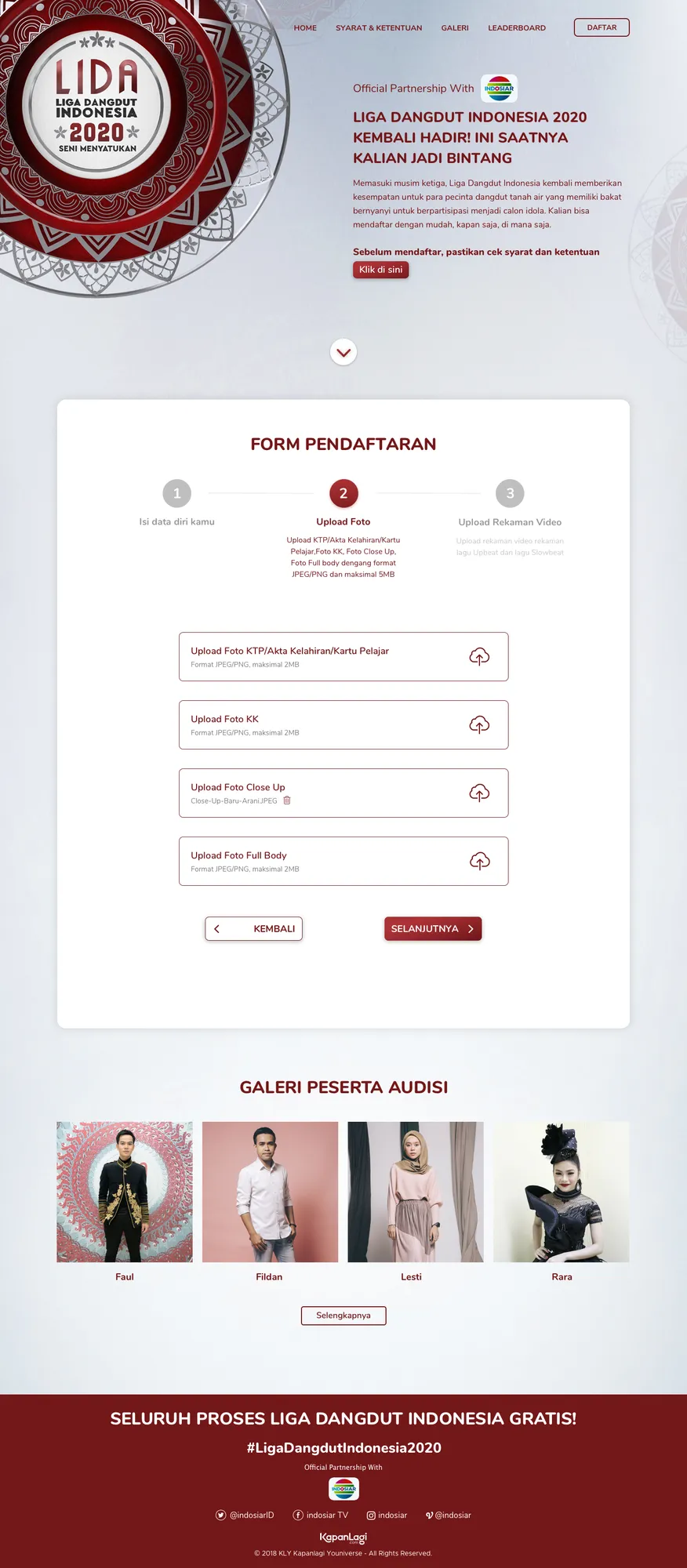 Step 2 audisi online LIDA 2020. (credit: Kapanlagi.com)