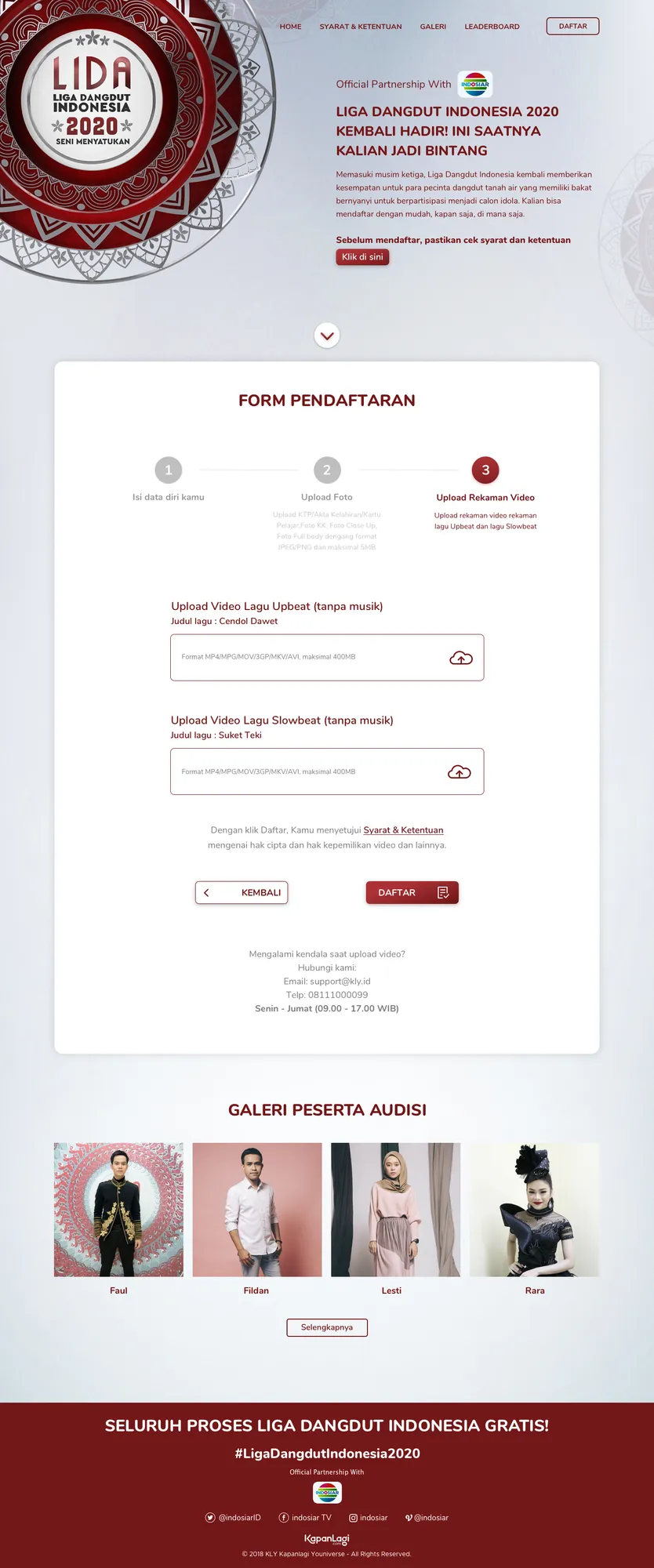 Step 3 audisi online LIDA 2020. (credit: Kapanlagi.com)