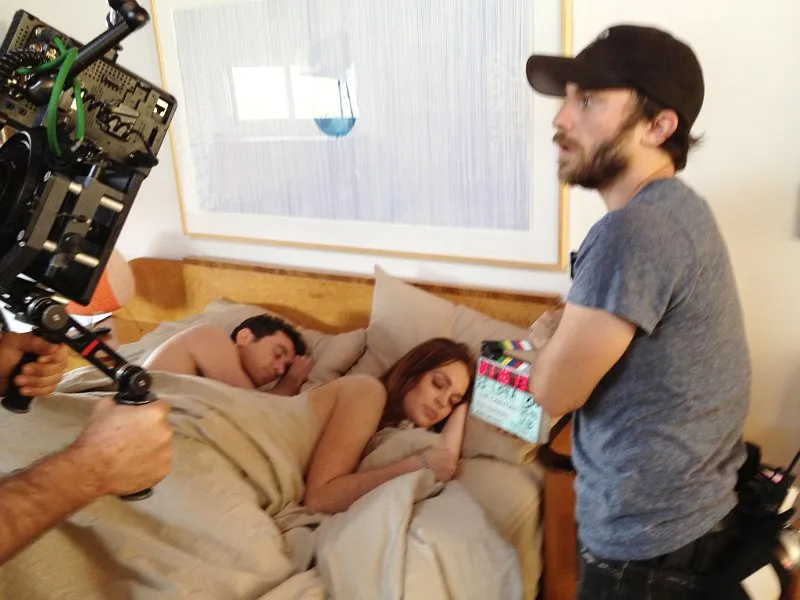 Suasana syuting THE CANYONS | Foto: aceshowbiz.com