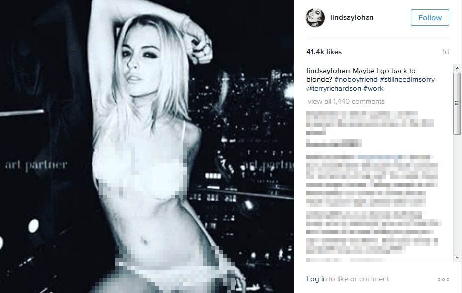 Lindsay Lohan secara tidak langsung tanggapi rumor kedekatannya dengan Dennis © Instagram.com/lindsaylohan
