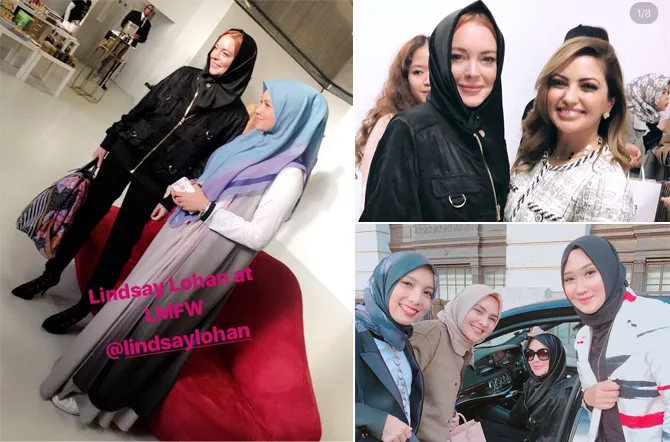 Lindsay foto dengan banyak orang, termasuk Dian Pelangi © istimewa