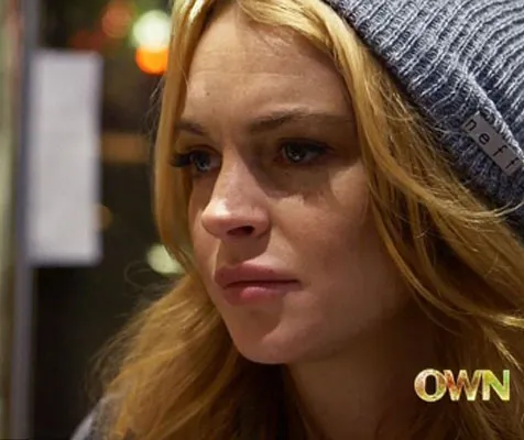 Lindsay Lohan Terlihat Emosi Karena Pertanyaan Tersebut @ Oprah.com