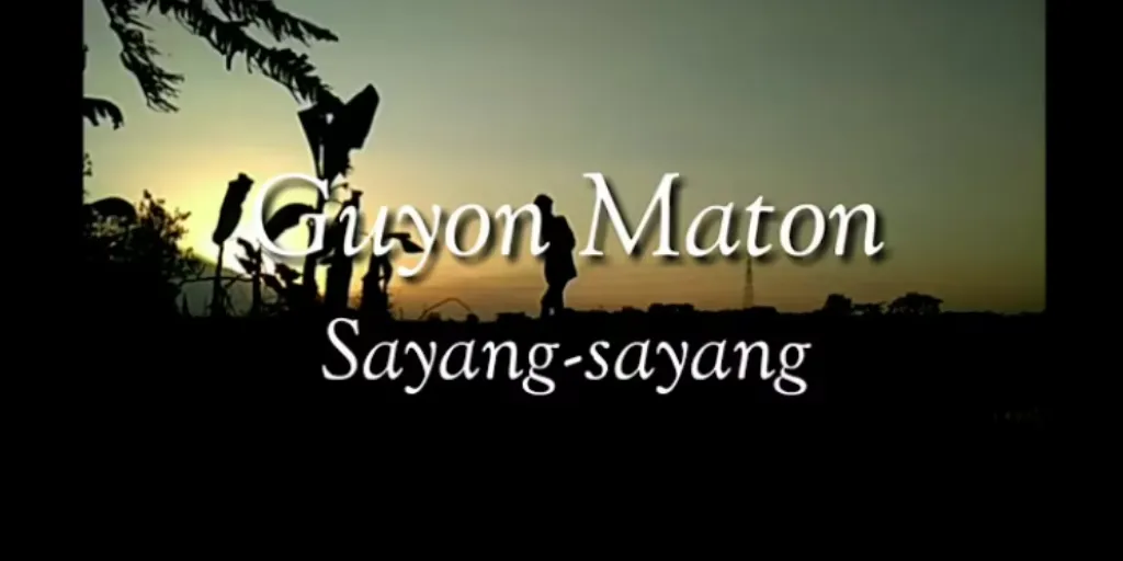 Lirik Sayang Sayang - Guyon Waton