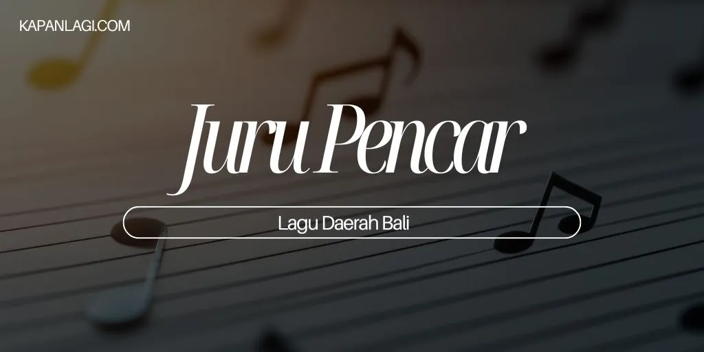 Lagu Daerah Bali - Juru Pencar