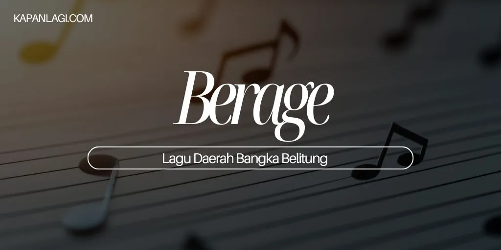 Lagu Daerah Bangka Belitung - Berage