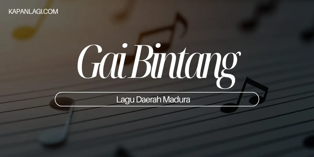 Lagu Daerah Madura - Gai Bintang