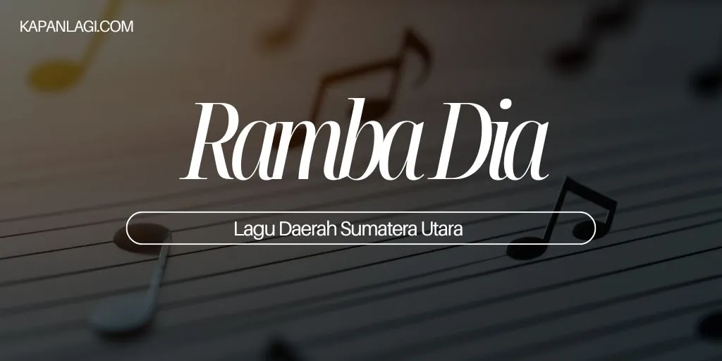 Lagu Daerah Sumatera Utara - Ramba Dia