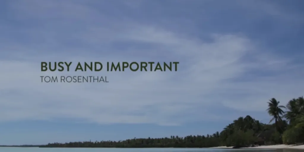 Lirik Busy and Important - Tom Rosenthal