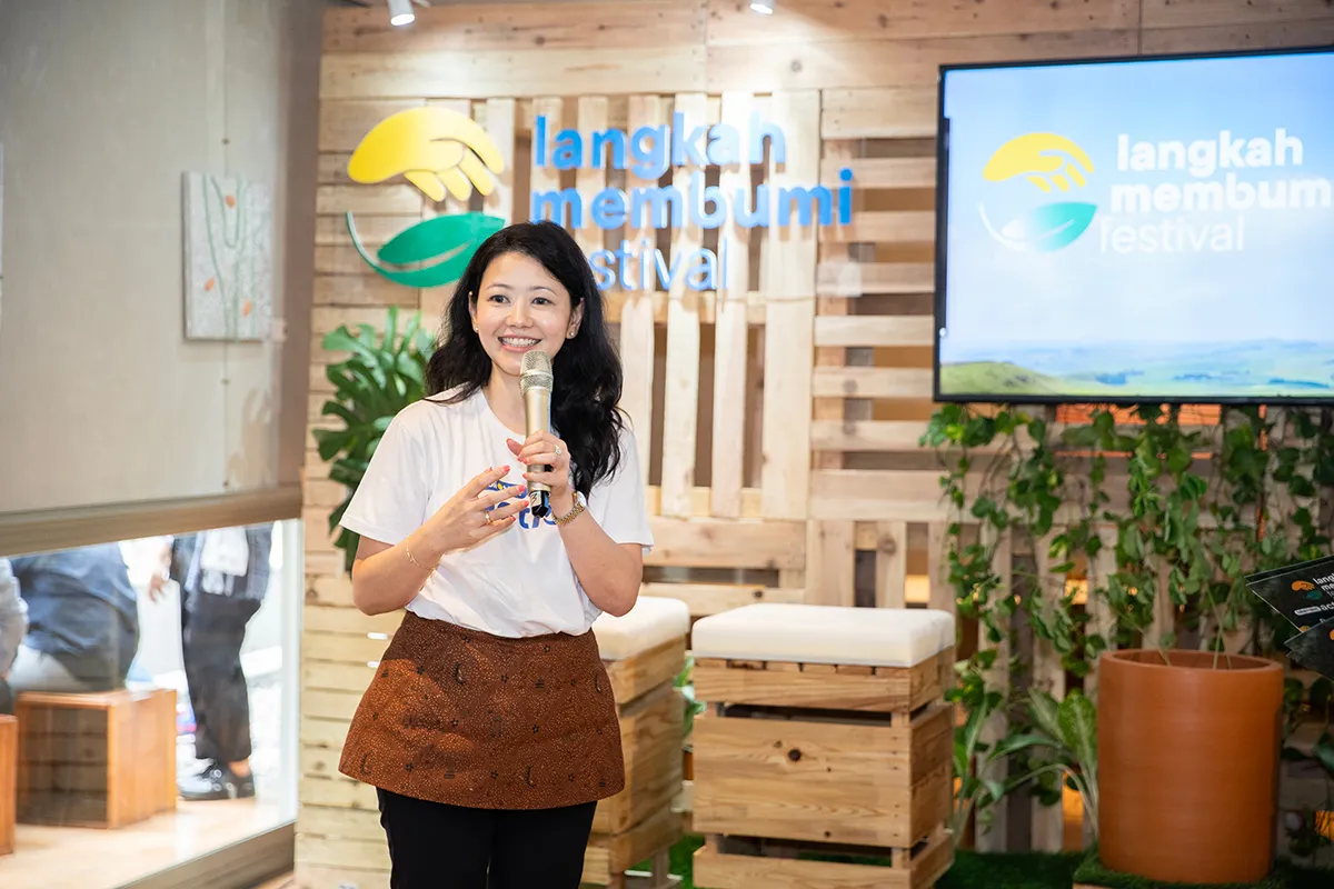 Lisa Widodo, COO & Co-Founder Blibli, mengemukakan pentingnya kesinambungan aksi kolaborasi dalam mengatasi isu iklim melatarbelakangi inisiasi Langkah Membumi Festival 'One Action, One Earth.'