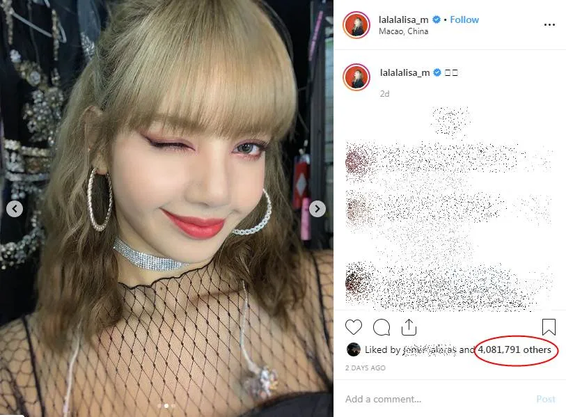 Credit: instagram.com/lalalalisa_m
