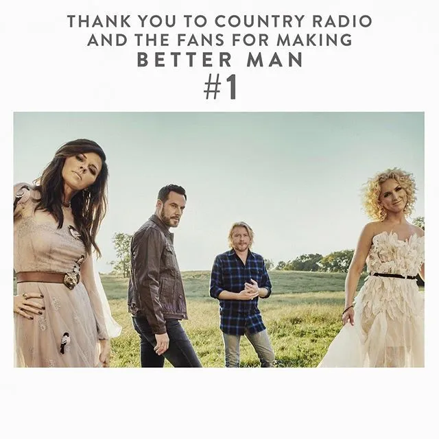 'Better Man' kini merajai Billboard Country Airplay Chart © littlebigtown.com