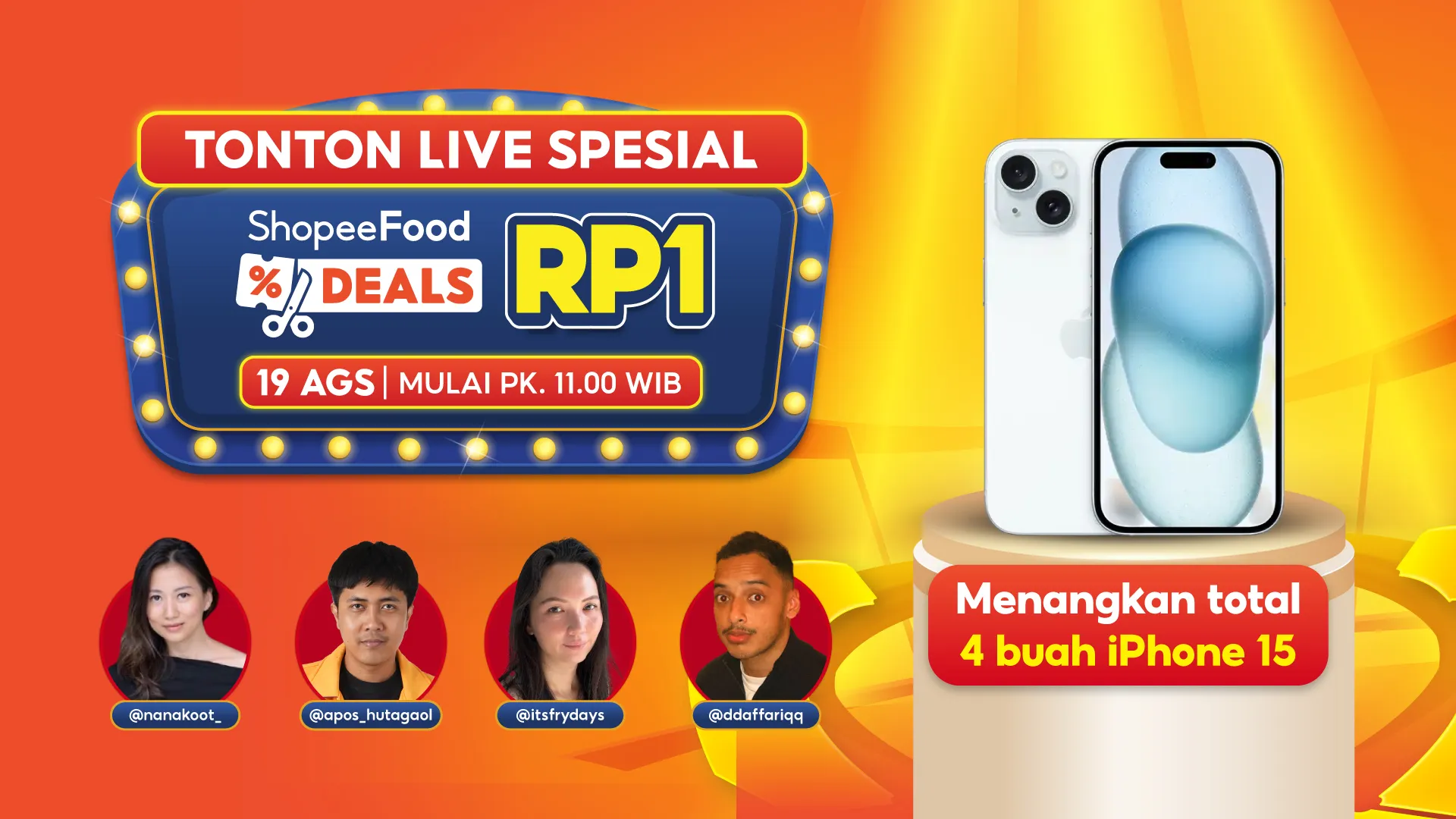 Live Streaming Bersama Konten Kreator Kuliner. (Sumber: Istimewa)