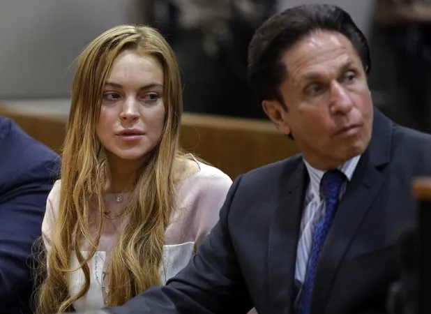 Lindsay Lohan dan pengacaranya @ digitalspy.co.uk