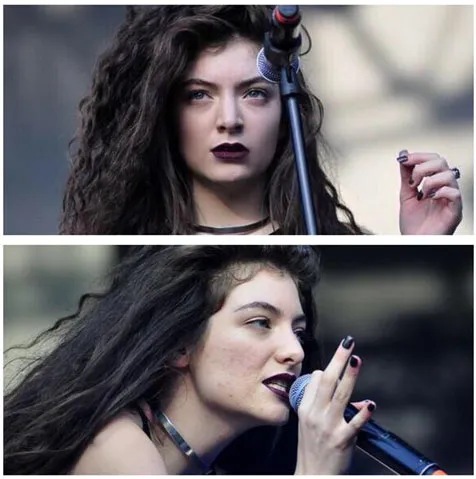Perbedaan Wajah Lorde Sebelum Dan Setelah Editan @ Twitter.com/lordemusic
