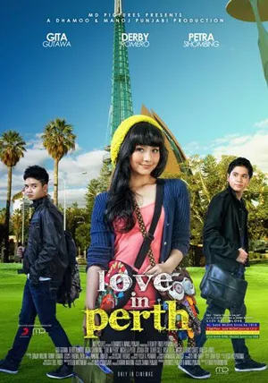 Gita Gutawa dipasnagkan dengan Derby Romero nih di film LOVE IN PERTH © MD Pictures