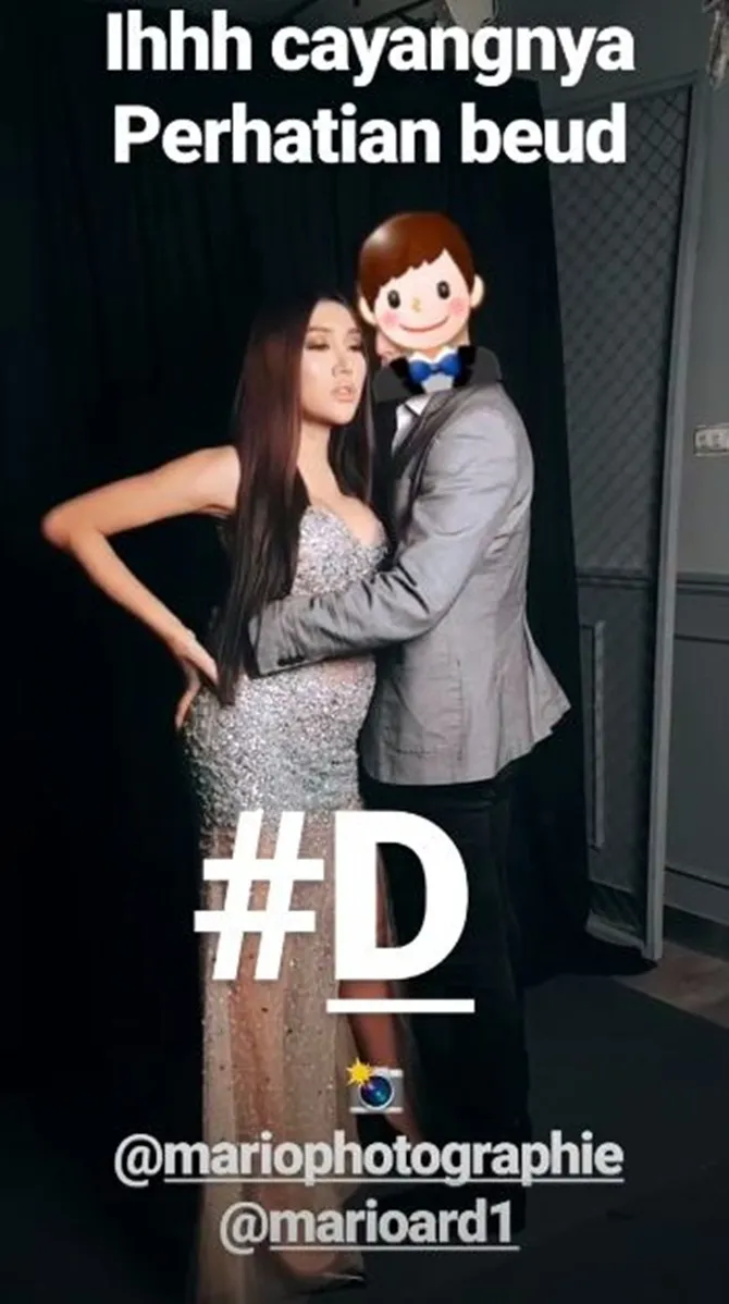 Lucinta Luna lakukan pemotretan bersama Dilan (credit: instagram.com/lucintaluna)