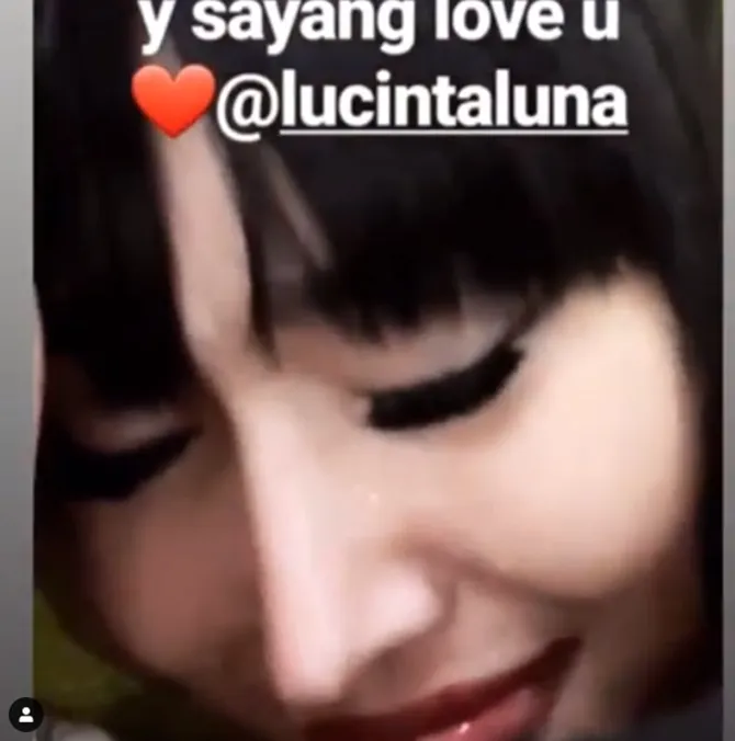 Lucinta Luna menangis © Instagram/lucintaluna