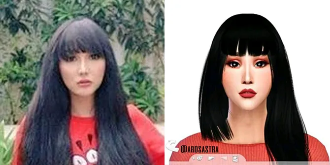 Lucinta Luna mirip karakter game©istimewa