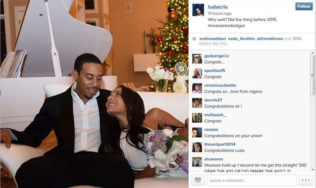 Ludacris menikahi pasangannya, @ Instagram/ludacris
