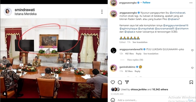 Tampak Jelas Lukisan Raden Saleh Dalam Rapat Menteri Kabinet Bikin ...