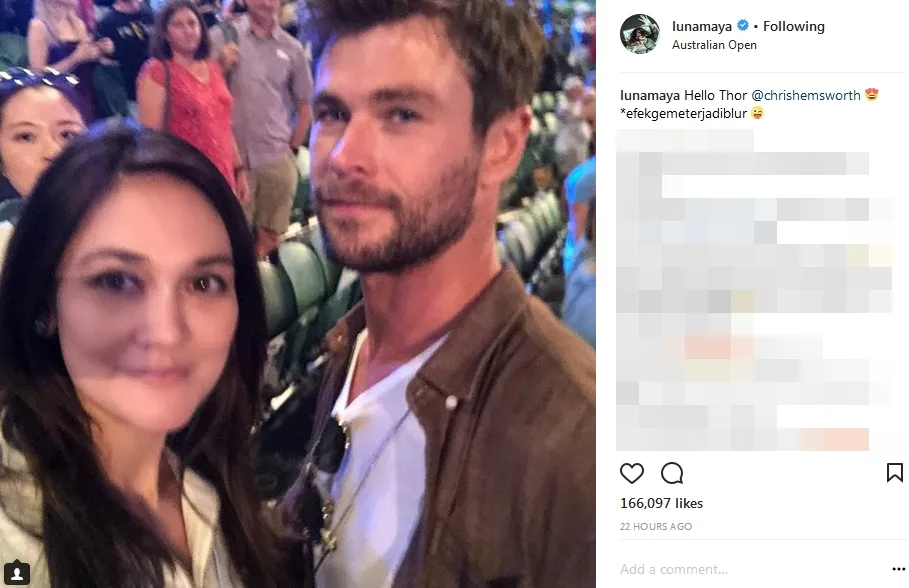 Luna Maya bertemu Chris di Australia ©instagram/lunamaya